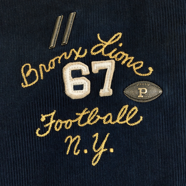 Aviator Navy Corduroy Graphic Jacket Polo Ralph Lauren 6