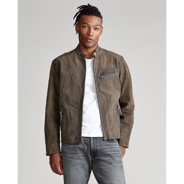 Suede Cafe Racer Jacket