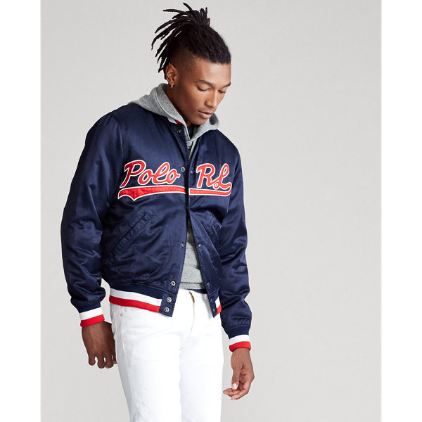 Newport Navy Polo RL Baseball Jacket Polo Ralph Lauren 5