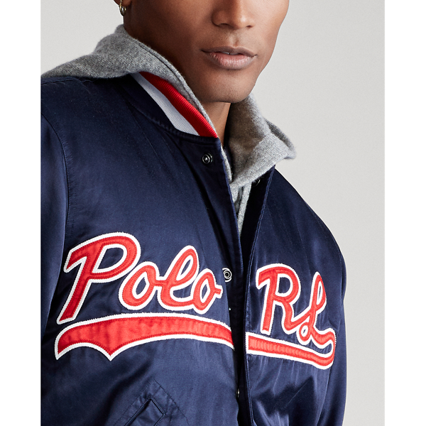 Newport Navy Polo RL Baseball Jacket Polo Ralph Lauren 7