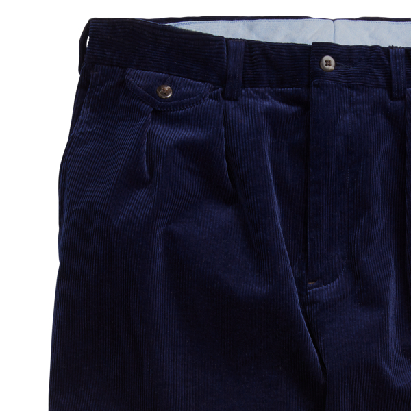 Weite Kordsamthose mit Falten Polo Ralph Lauren in Kreuzfahrt-Navy 6