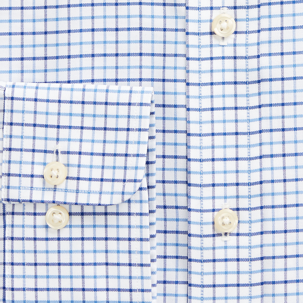 Cobalt Blue/Navy Custom Fit Tattersall Shirt Polo Ralph Lauren 8
