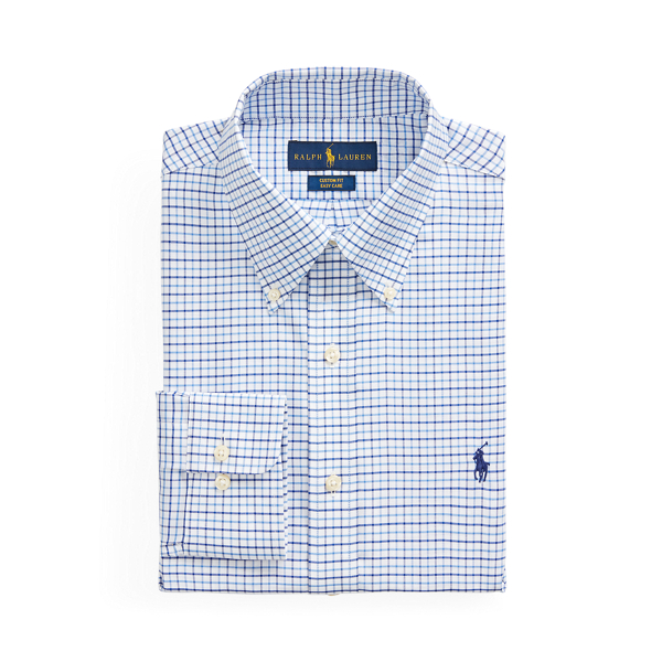 Custom Fit Tattersall Shirt for Men Ralph Lauren IE