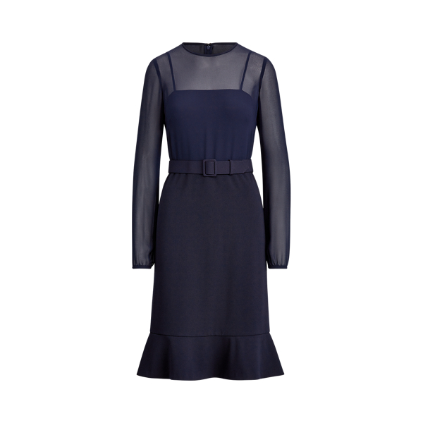 Georgette-Jersey Dress Lauren in 1