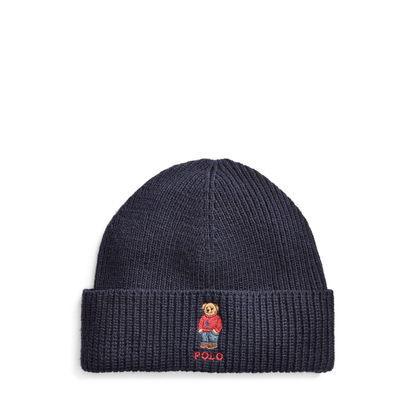 Bonnet Polo Bear en tricot c&ocirc;tel&eacute; Polo Ralph Lauren en 1