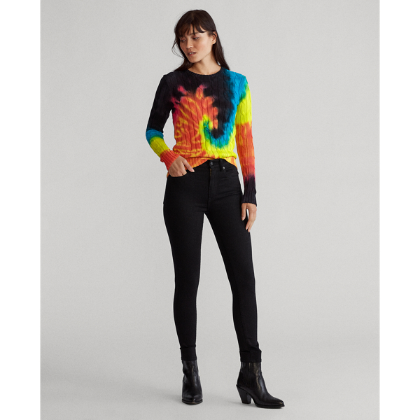 Batikpullover mit Zopfmuster Polo Ralph Lauren in Batik multi 3