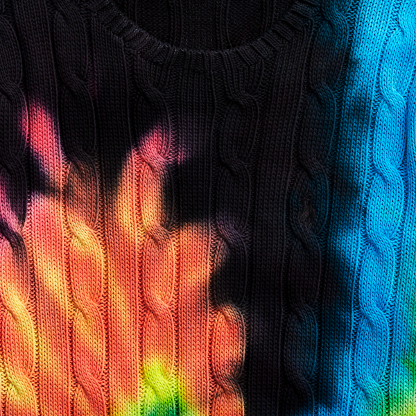 Batikpullover mit Zopfmuster Polo Ralph Lauren in Batik multi 6