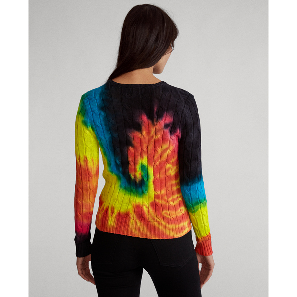 Batikpullover mit Zopfmuster Polo Ralph Lauren in Batik multi 5