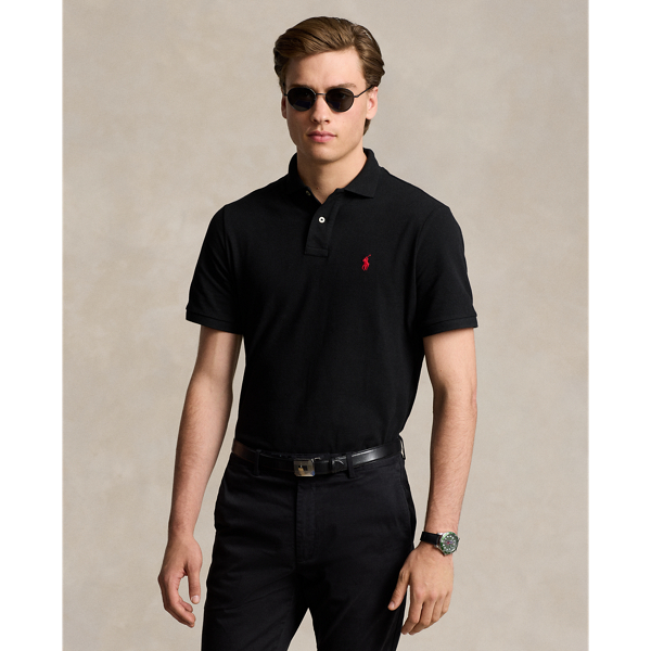 Classic Fit Mesh Polo Shirt Ralph Lauren UK