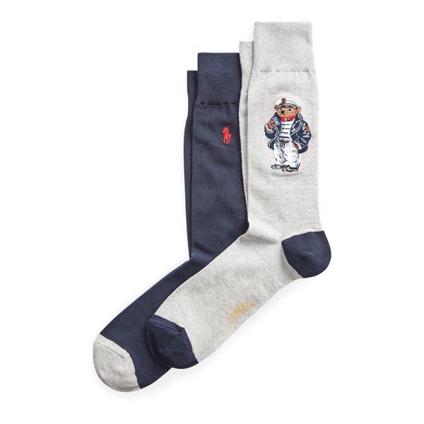 Sea Captain Bear Sock 2-Pack