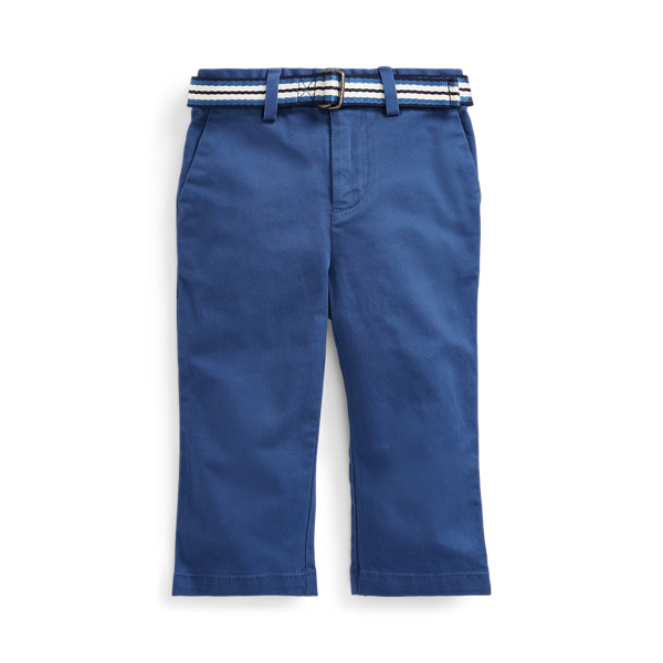 Belted Stretch Cotton Chino Baby Boy 1