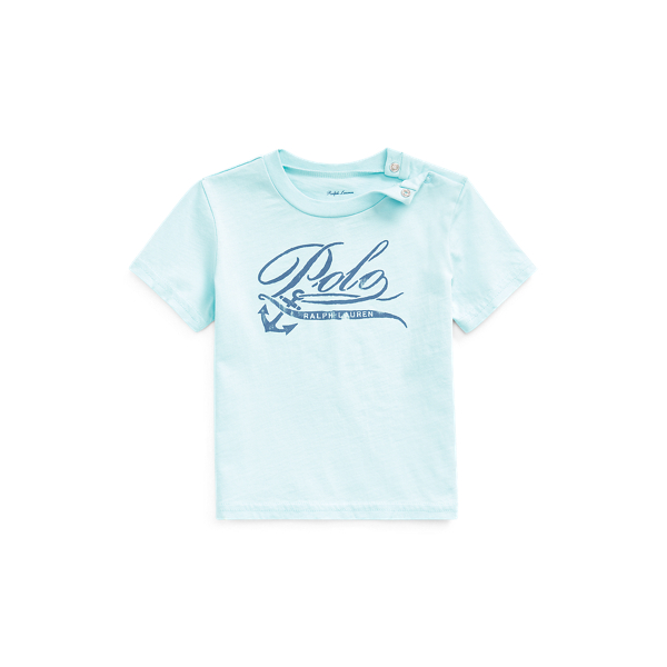 Cotton Jersey Graphic Tee Baby Boy em 1