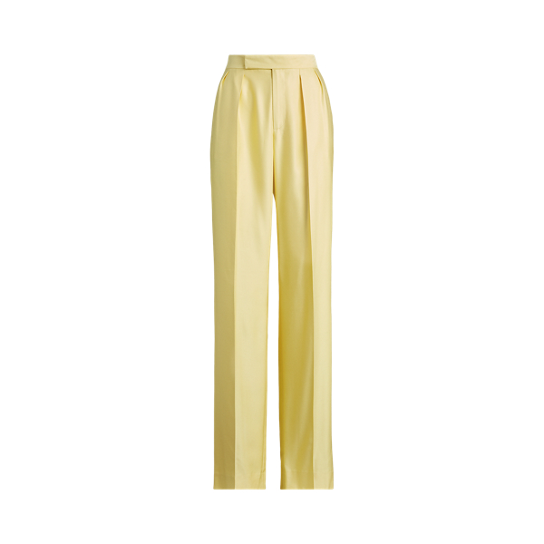 Faded Yellow Ferra Silk Gabardine Trouser Ralph Lauren Collection 2