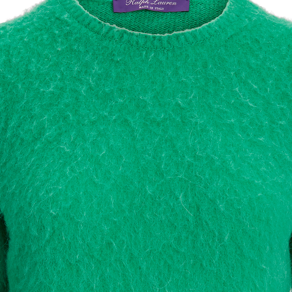 Spring Green Cashmere-Blend Knit Sweater Ralph Lauren Collection 6