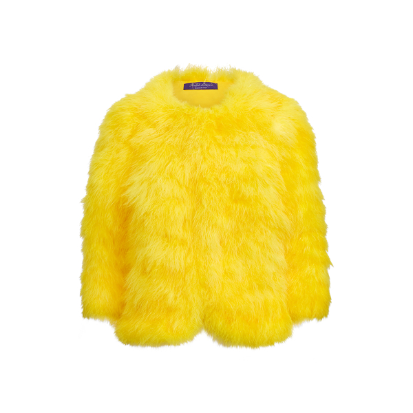 Adalyn Marabou-Feather Coat Ralph Lauren Collection 1