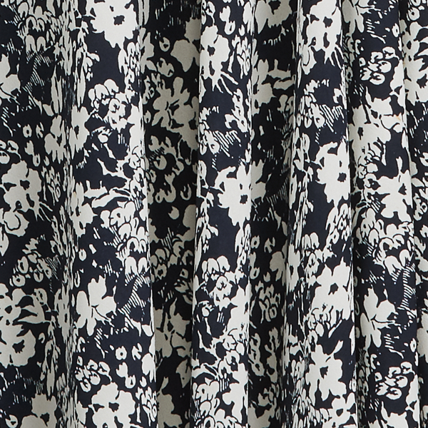 Lauren Navy/Pale Cream Floral Georgette Maxiskirt Lauren 6