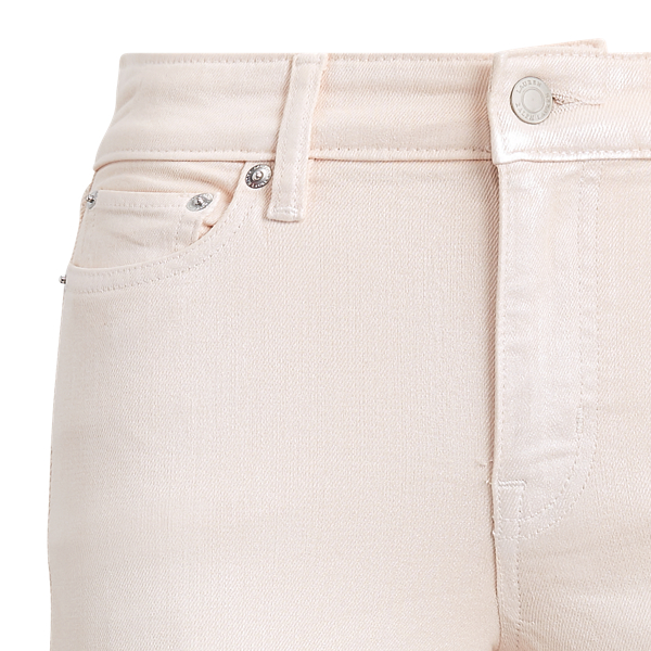 Pearl Shell Wash Premier Straight Ankle Jean Lauren 7