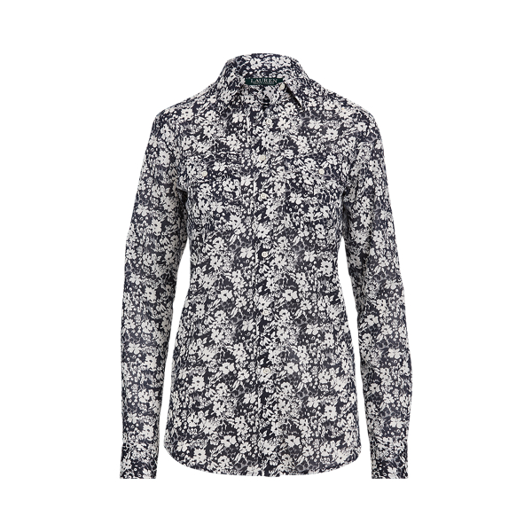 Floral Cotton Voile Shirt Lauren 1
