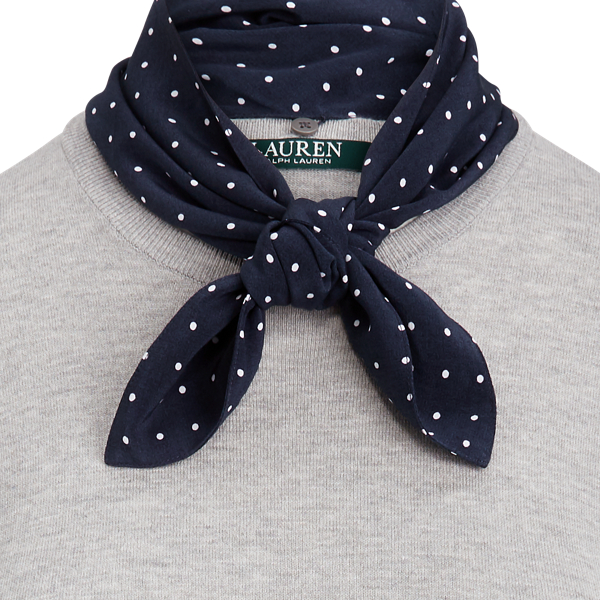 Baumwollpullover mit Schaltuch Lauren in Perlengrau meliert 5