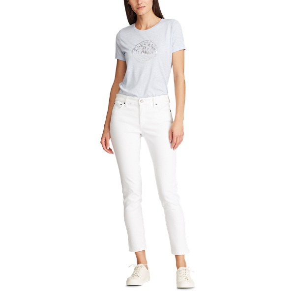 Estate Blue Heather Logo Jersey Tee Lauren 2