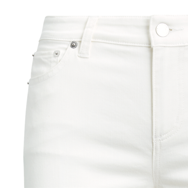 Perfect White Wash Premier Straight Ankle Jeans Lauren 8