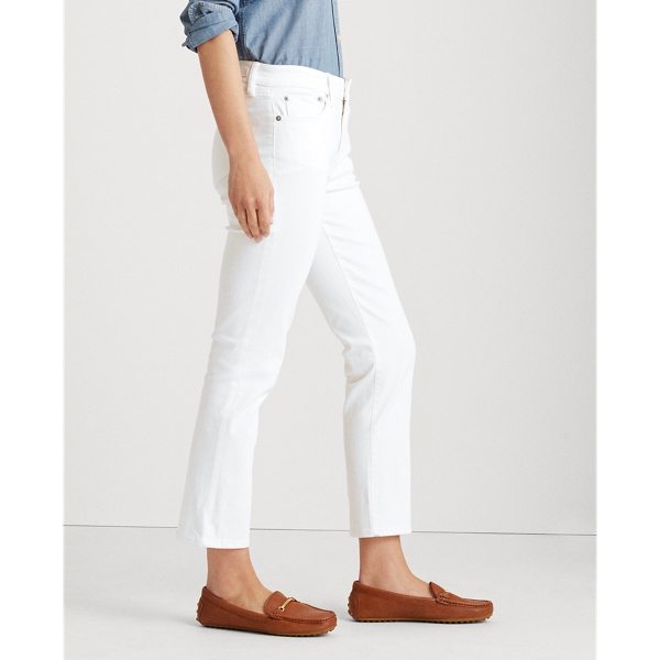 Perfect White Wash Premier Straight Ankle Jeans Lauren 5