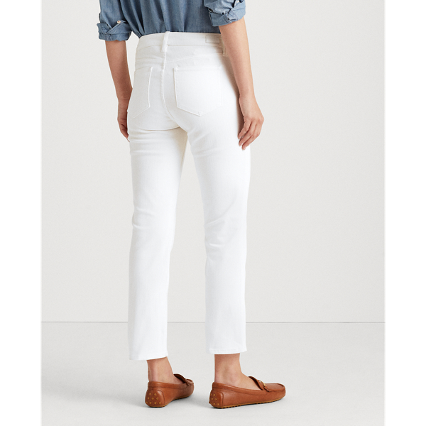 Perfect White Wash Premier Straight Ankle Jeans Lauren 6
