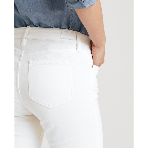 Perfect White Wash Premier Straight Ankle Jeans Lauren 7