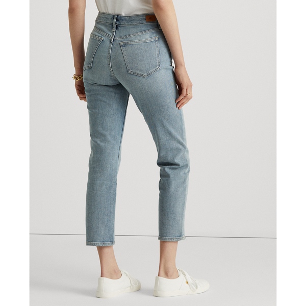 Light Indigo Wash Premier Straight Ankle Jean Lauren 5