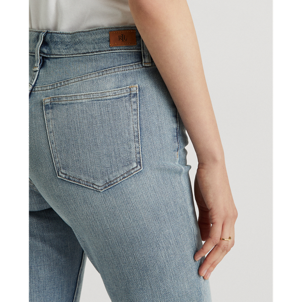 Light Indigo Wash Premier Straight Ankle Jean Lauren 6
