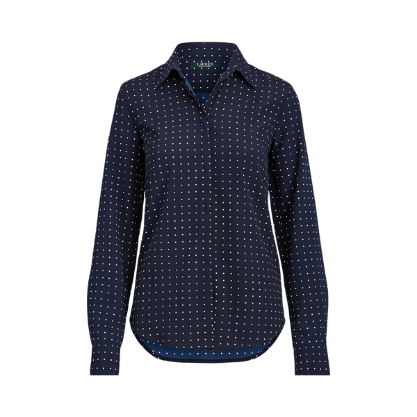 Polka-Dot Crepe Shirt Lauren 1