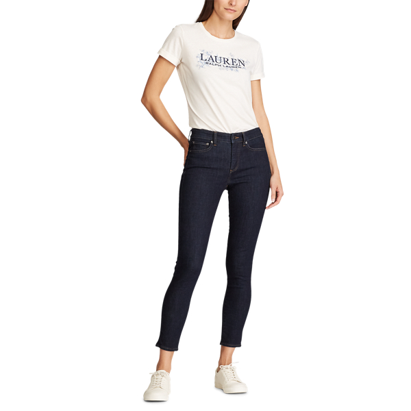 Mascarpone Cream Floral Logo Tee Lauren 2