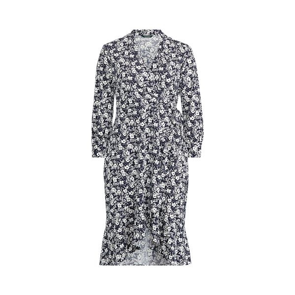 Floral Wrap-Style Dress Lauren Woman in 1