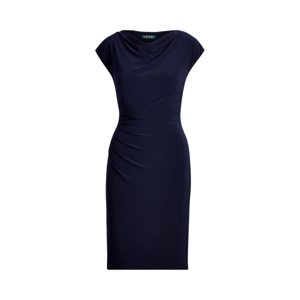 Cowlneck Jersey Dress