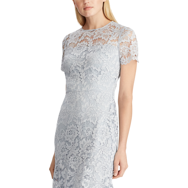 Toile Blue Drop-Waist Lace Dress Lauren 4