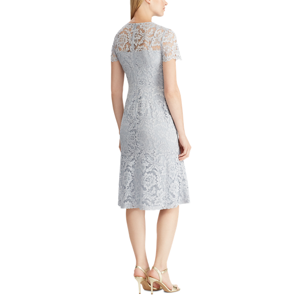 Toile Blue Drop-Waist Lace Dress Lauren 5