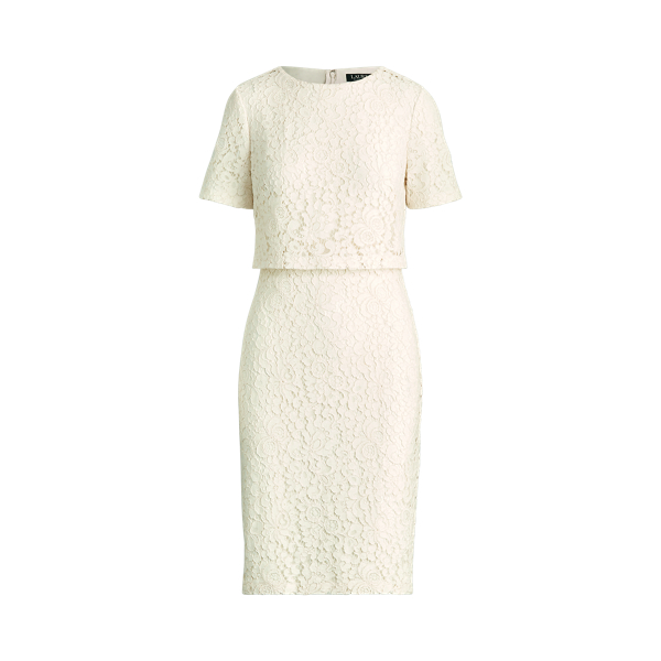 Robe en dentelle Lauren en Cream 1