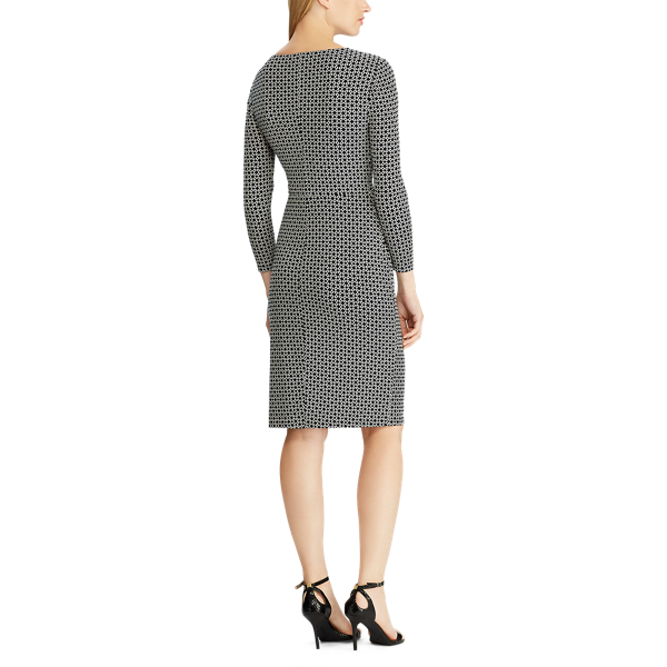 Lighthouse Navy/Colonial Geo-Print Jersey Dress Lauren 5