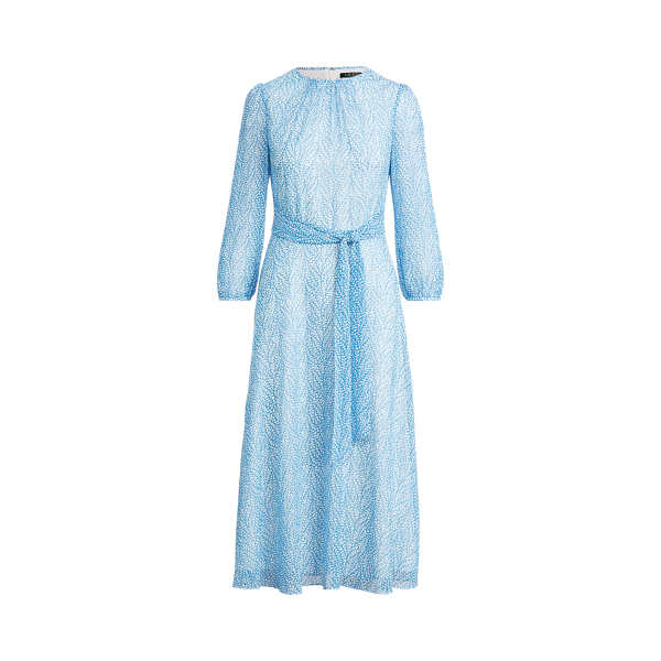 Print Georgette Dress Lauren em 1