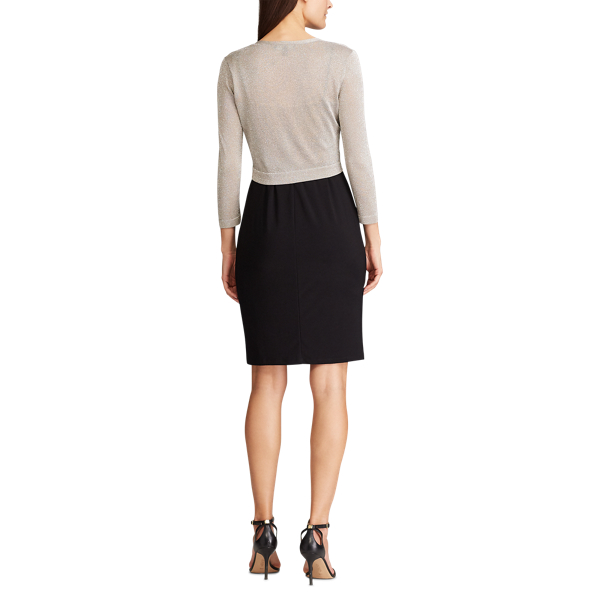 Light Grey/Silver Three-Quarter-Sleeve Cardigan Lauren 4