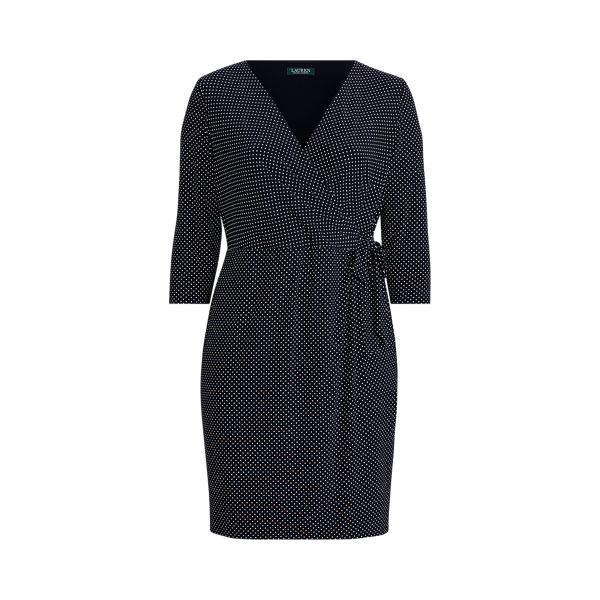 Polka-Dot Jersey Dress Lauren Woman em 1