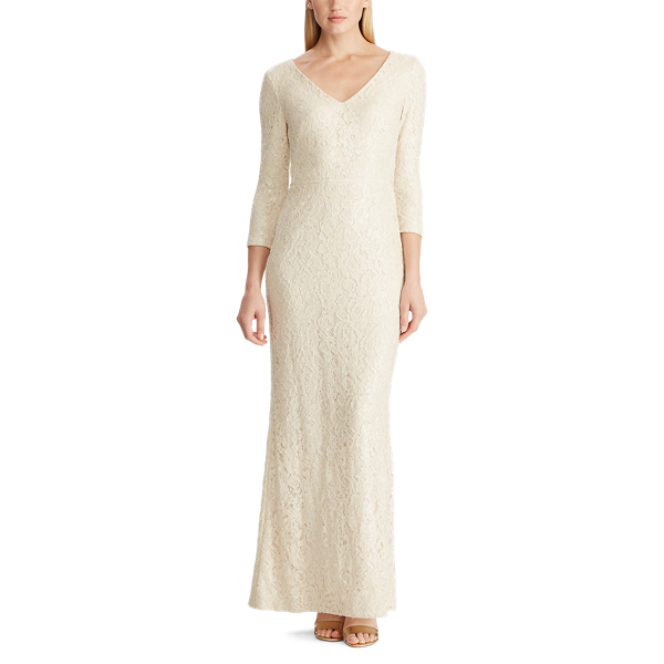 Pearlescent Lace Evening Gown Lauren 3
