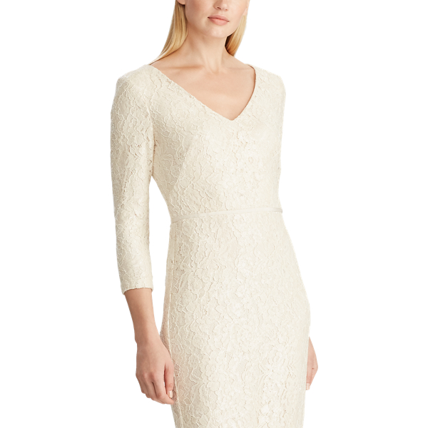 Pearlescent Lace Evening Gown Lauren 4