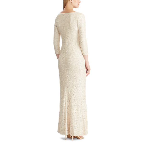 Pearlescent Lace Evening Gown Lauren 5