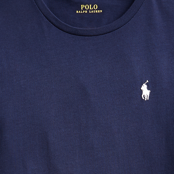T-shirt z okrągłym dekoltem z bawełny Polo Ralph Lauren w Newport Navy 5
