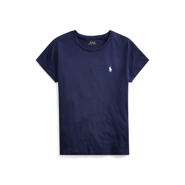 T-shirt z okrągłym dekoltem z bawełny Polo Ralph Lauren w Newport Navy 2