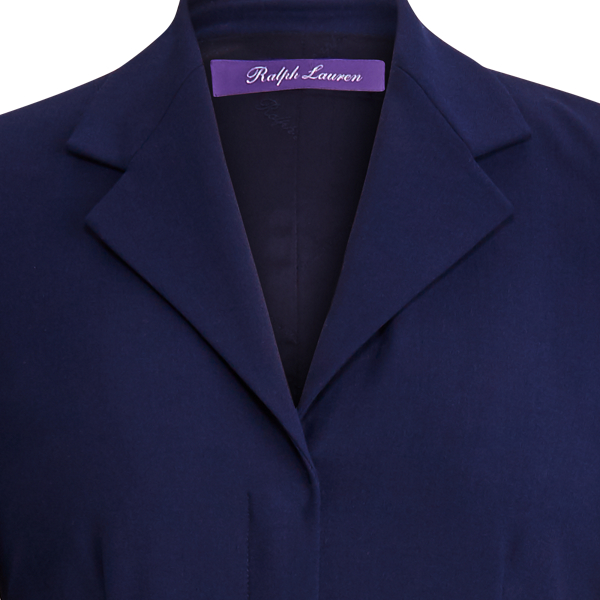Combinaison Carney en cr&ecirc;pe de laine Ralph Lauren Collection en Bleu marine luxueux 6