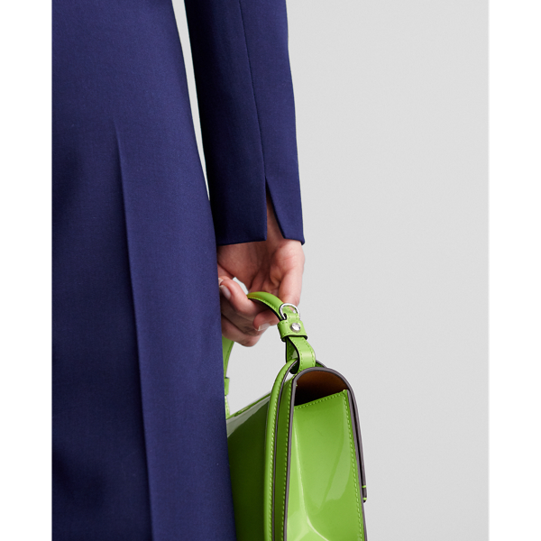 Combinaison Carney en cr&ecirc;pe de laine Ralph Lauren Collection en Bleu marine luxueux 5