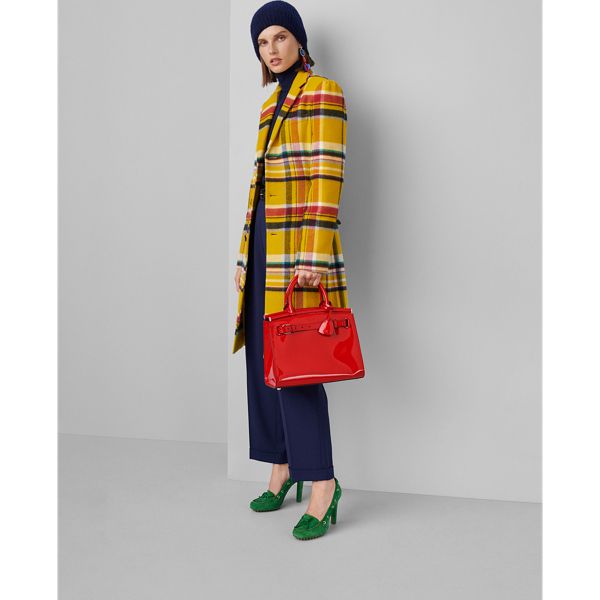 Yellow Multi Leora Plaid Wool-Cashmere Coat Ralph Lauren Collection 3