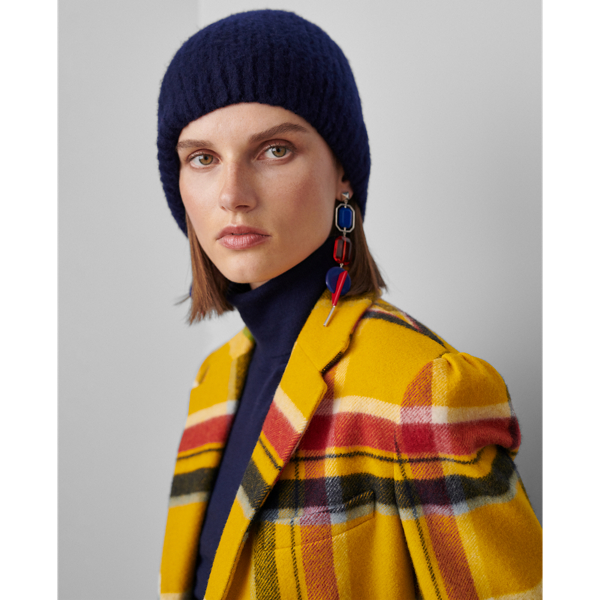 Yellow Multi Leora Plaid Wool-Cashmere Coat Ralph Lauren Collection 7